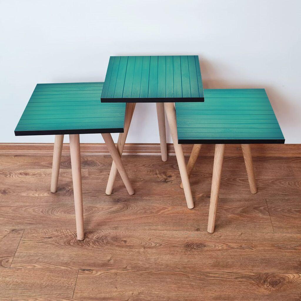 Hanah Home set stolića za kafu 3Shp333, 3 dijela, šareni