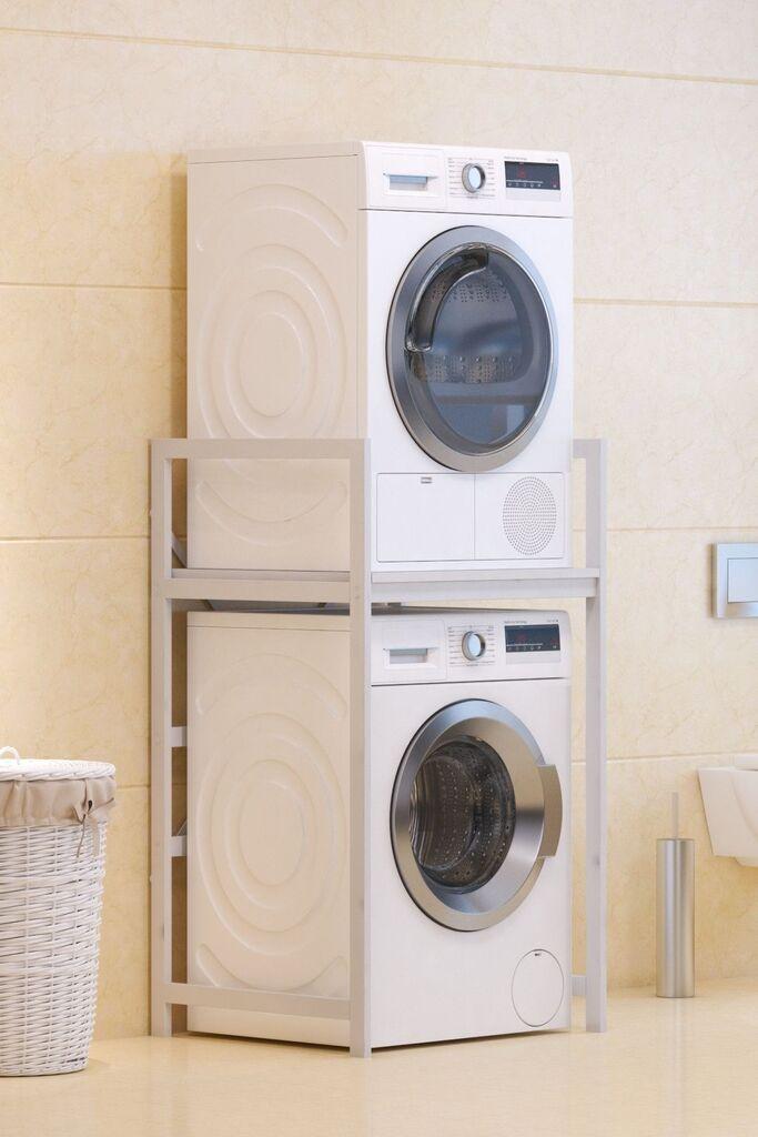 Hanah Home Polica za mašinu za pranje veša C7, Bijela