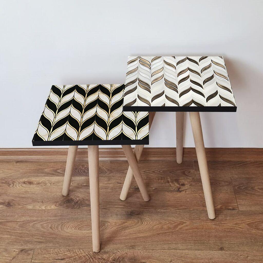 Hanah Home set stolića za kafu 2Shp27, 2 dijela, šareni