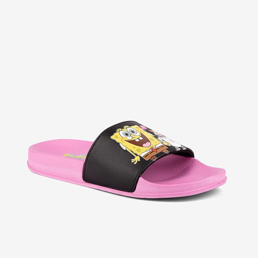 Coqui Papuče za djevojčice Stepy Sunđer Bob, Roze-crne