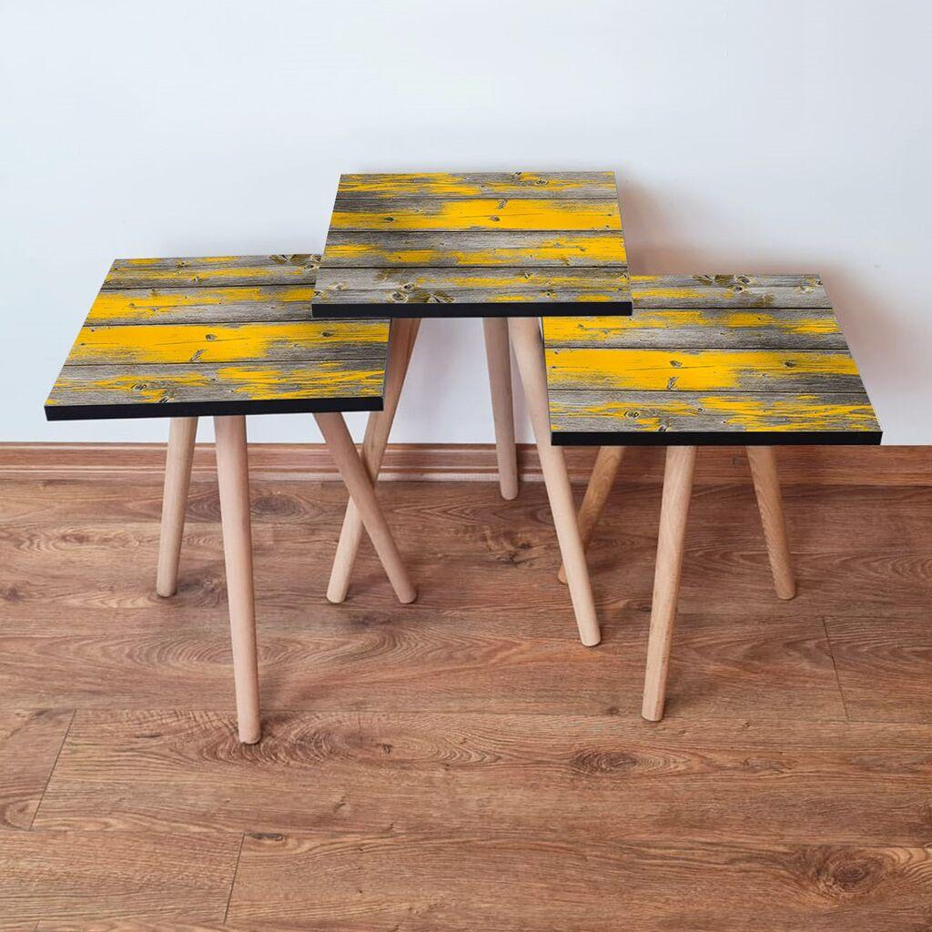 Hanah Home set klub stolića 3Shp380, 3 dijela, šareni