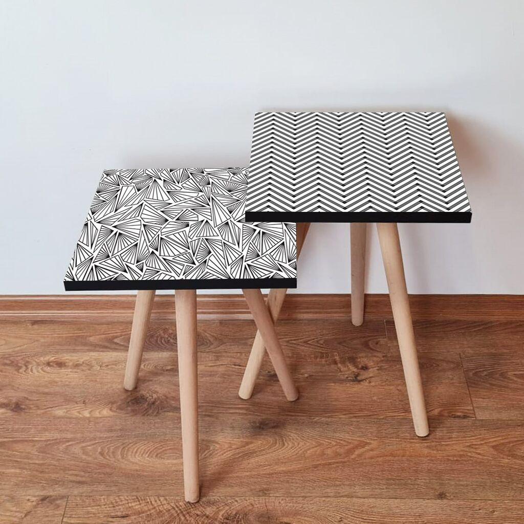 Hanah Home set stolića za kafu 2Shp289, 2 dijela, šareni