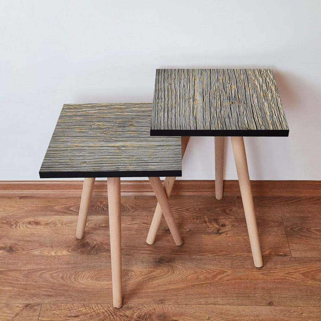 Hanah Home set stolića za kafu 2Shp79, 2 dijela, šareni