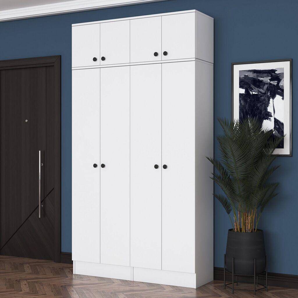 Hanah Home Ormar za hodnik EA146 - 3882, 119,6x226,4x37,5 cm, Bijela