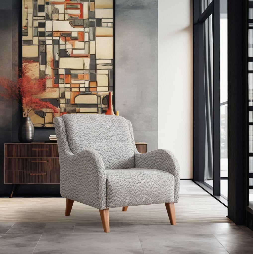 Atelier del Sofa Nice Bergere fotelja, siva