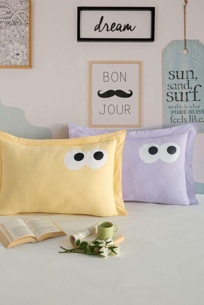 L'essentiel Maison Funny set jastučnica, 50x70 cm, žuto-ljubičasta