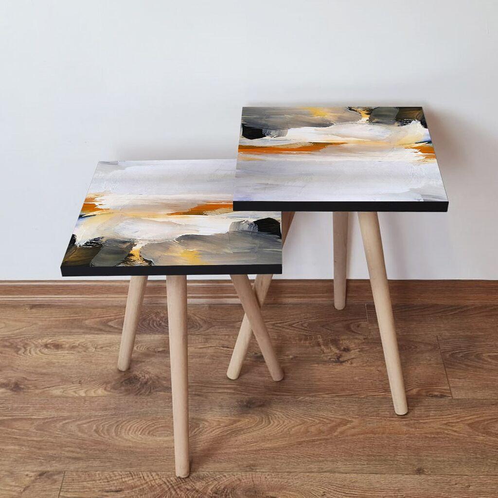 Hanah Home set stolića za kafu 2Shp104, 2 dijela, šareni