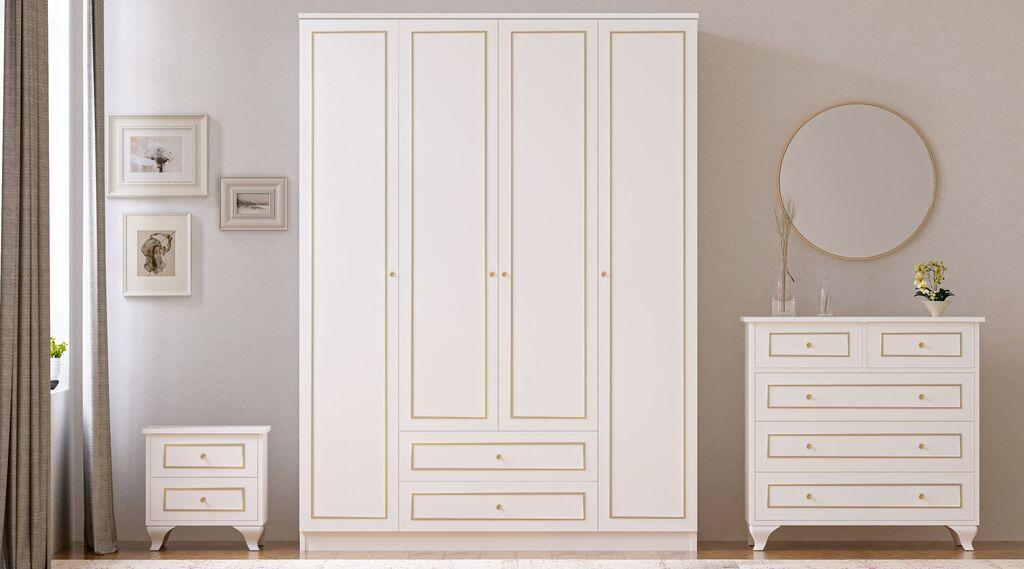 Hanah Home set namještaja za spavaću sobu RB-081, bijela