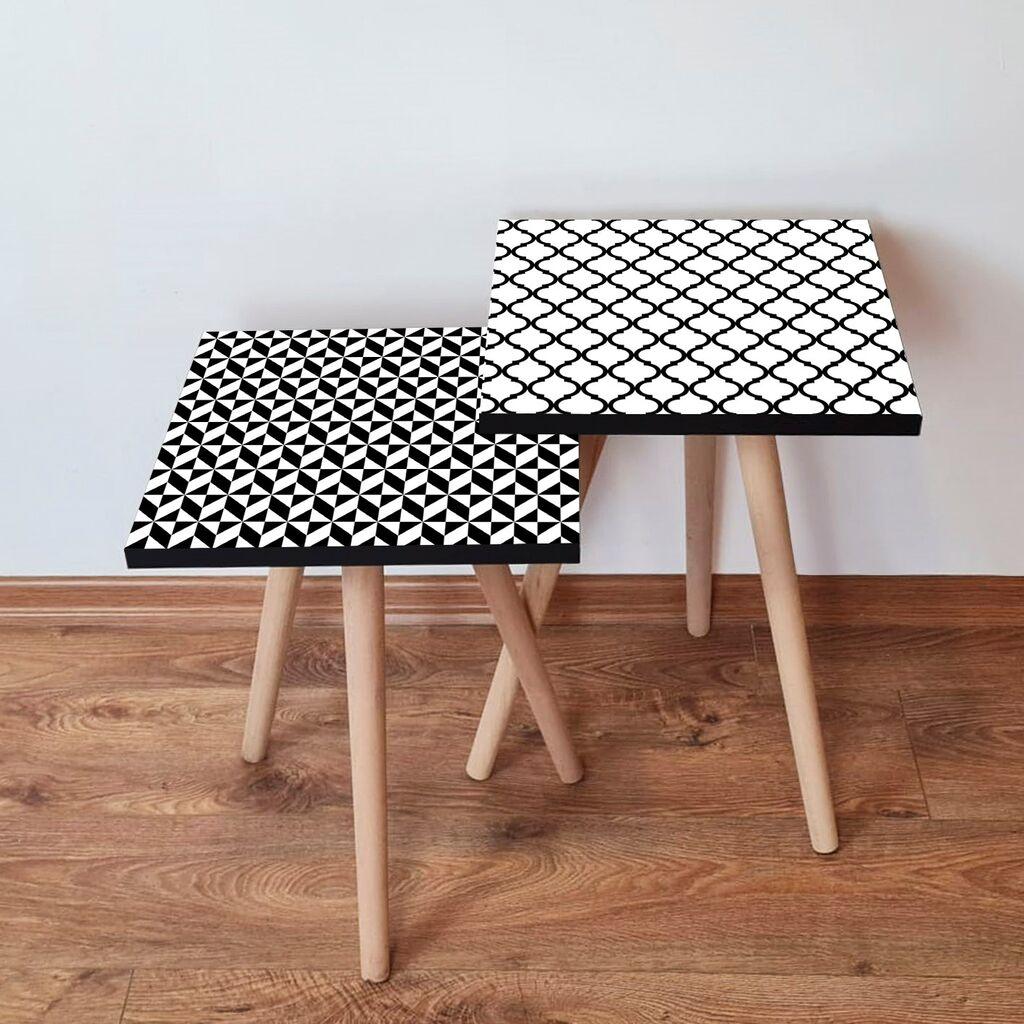 Hanah Home set stolića za kafu 2Shp31, 2 dijela, šareni