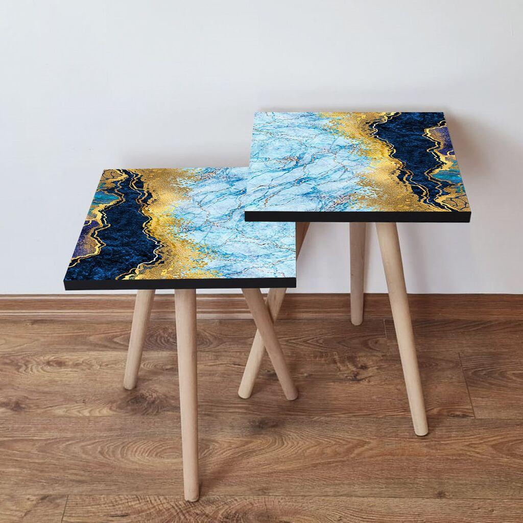 Hanah Home set stolića za kafu 2Shp108, 2 dijela, šareni