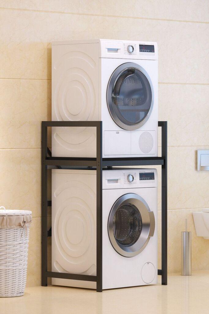 Hanah Home Polica za mašinu za pranje veša C7, Crna