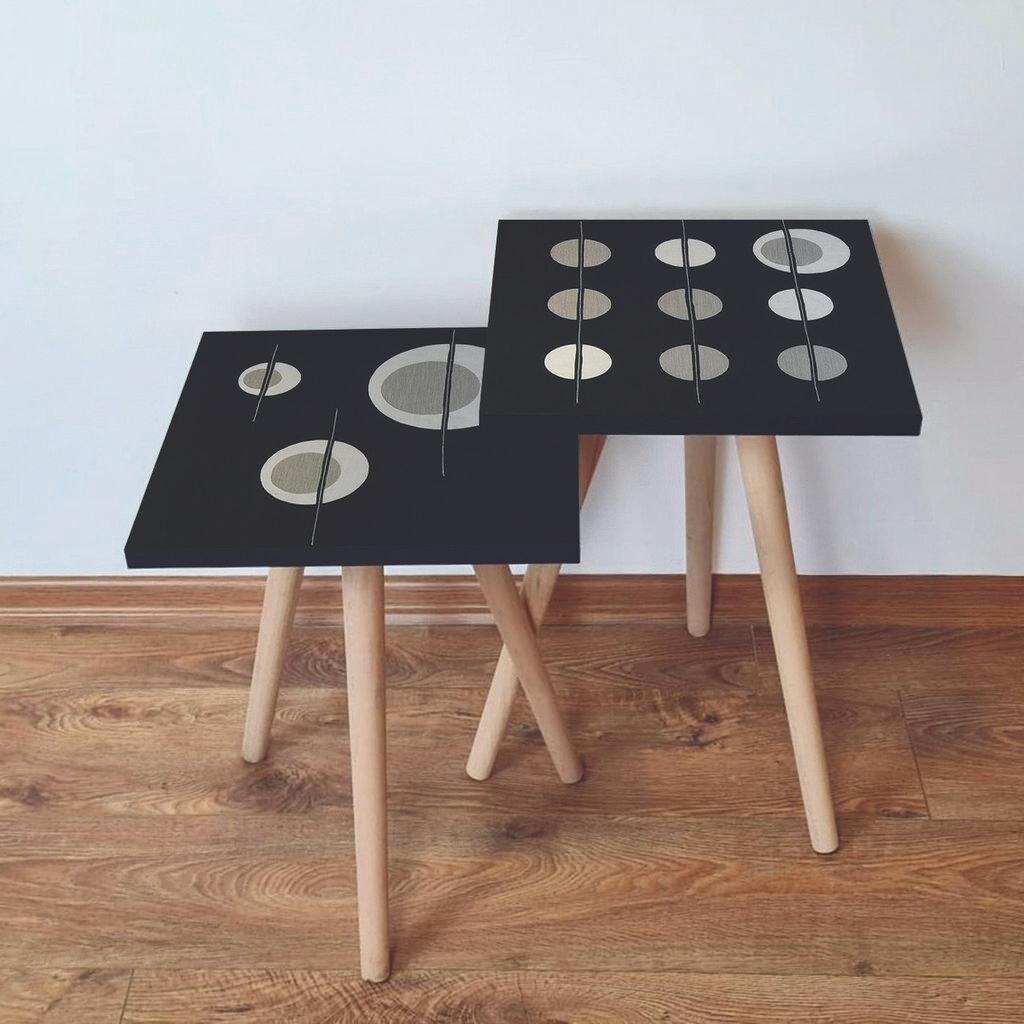 Hanah Home set stolića za kafu 2Shp34, 2 dijela, šareni