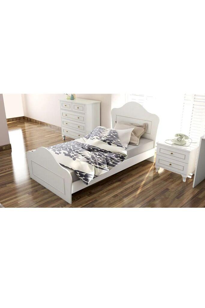 Hanah Home Okvir kreveta Rb-088, 90x120x190 cm, Bijela