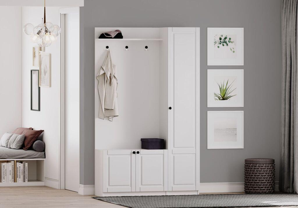 Hanah Home Ormarić za hodnik Rb-044, 120x200x35 cm, Bijeli