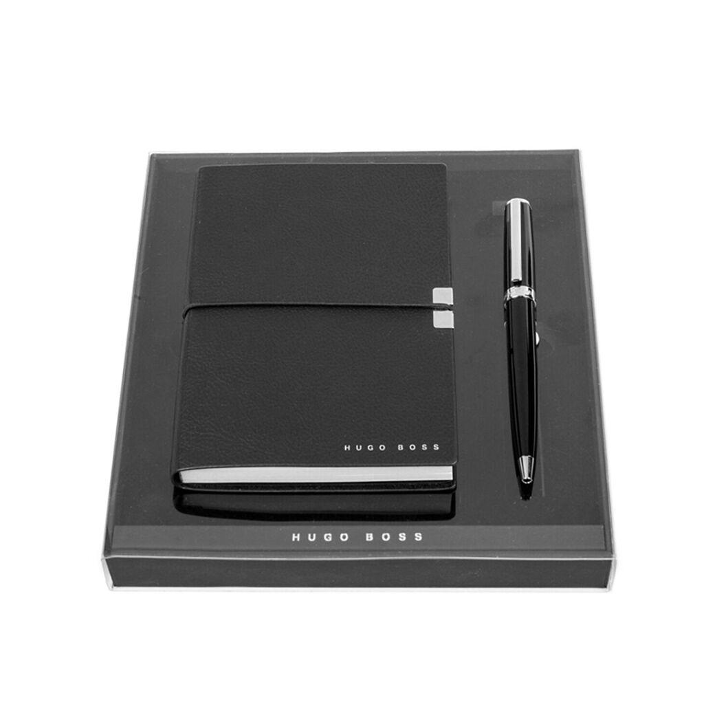 Hugo Boss Set olovka hemijska i notes A6 HPBM252A, Crni