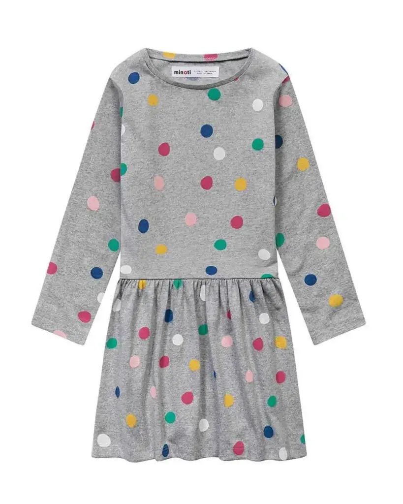 Minoti Haljina za djevojčice, Siva