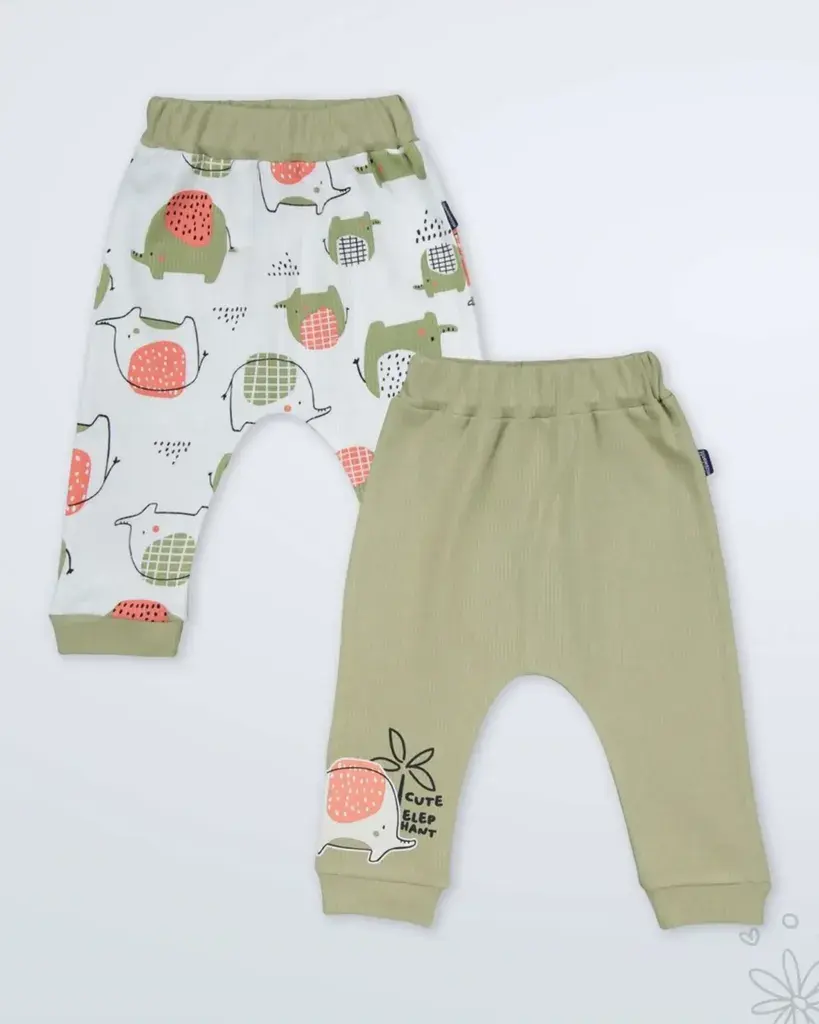 Miniworld Set trenerki za bebe Pistacio 1, 2 Komada, Šareni