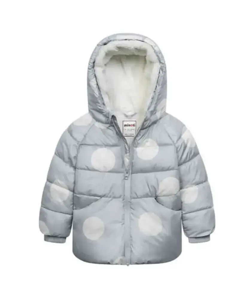 Minoti Jakna za djevojčice Tufnice, Siva