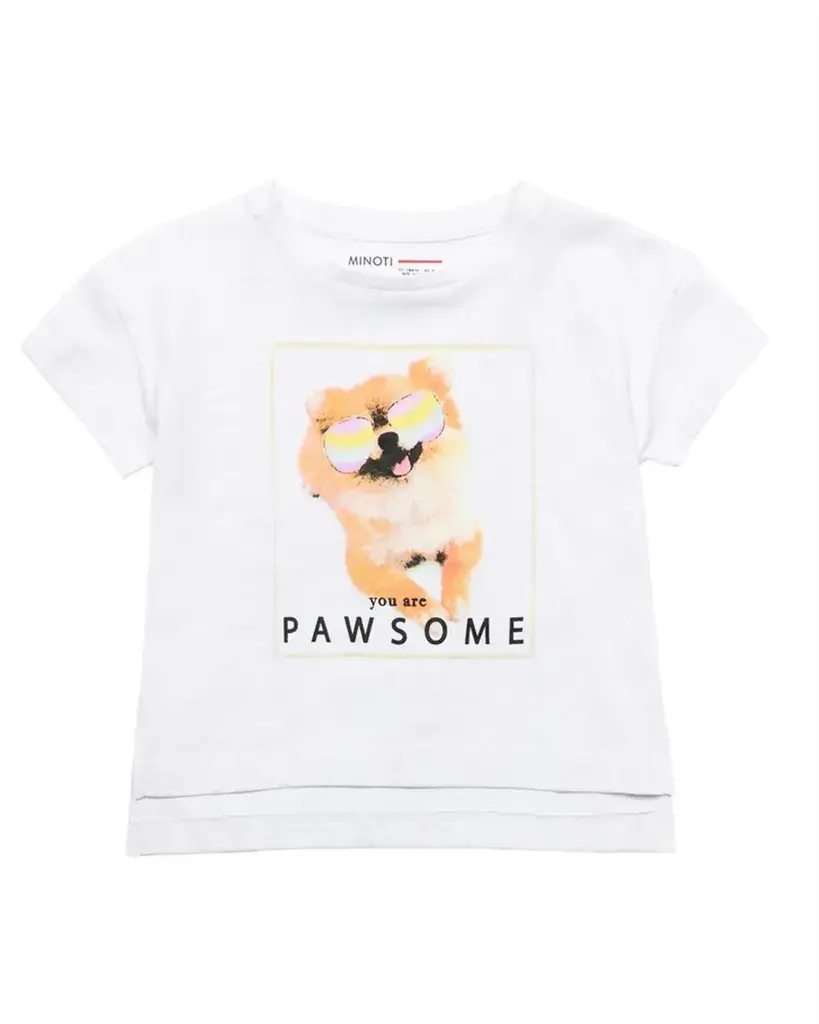 Minoti Majica za djevojčice, Bijela