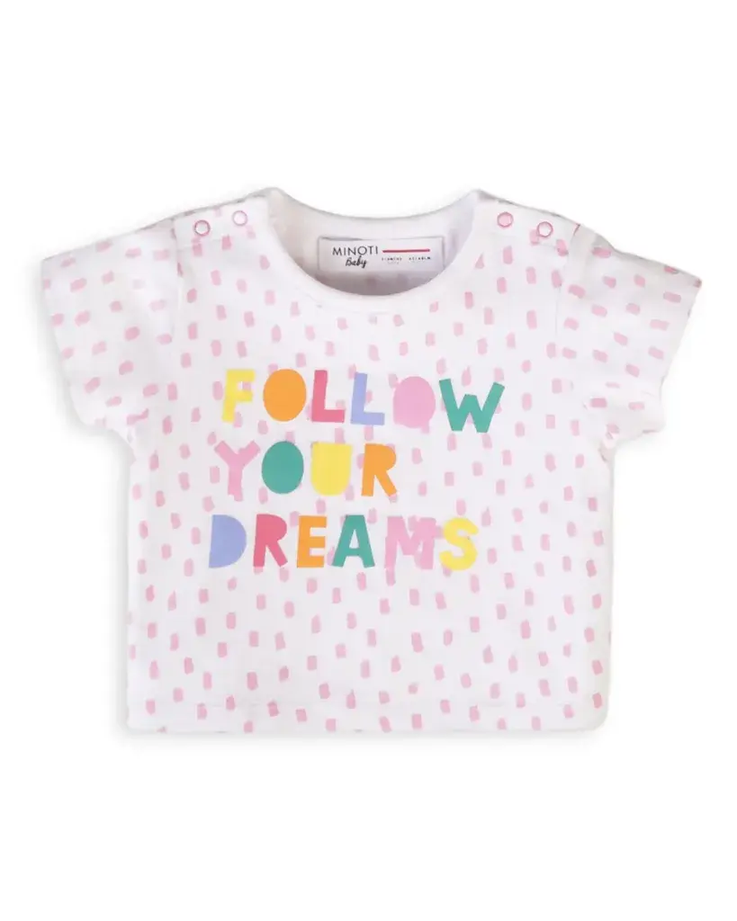 Minoti Majica za bebe Dreams, Bijela