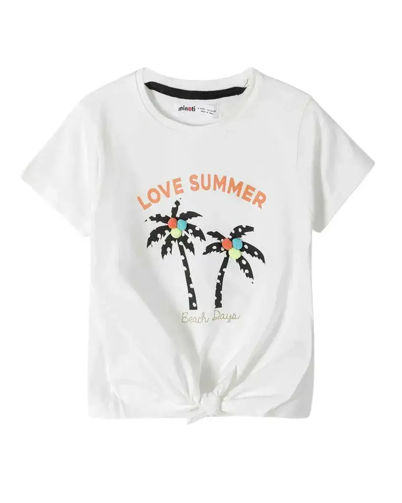 Minoti Majica za djevojčice Love Summer, Bijela