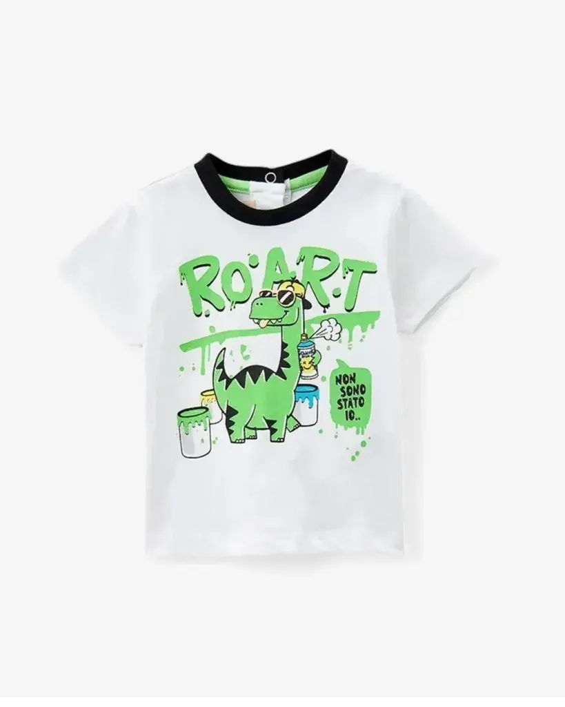 Chicco Majica za dječake, Bijelo-zelena