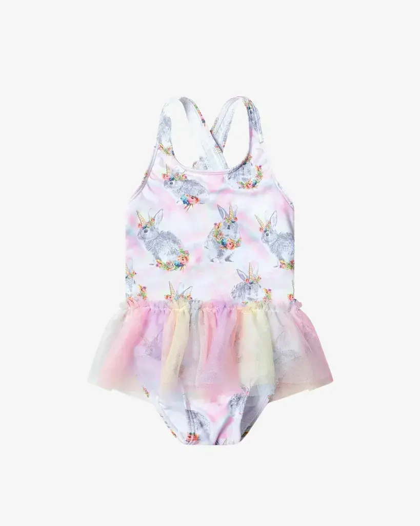 Minoti Kupaći za djevojčice Unicorn Bunny, Lavanda