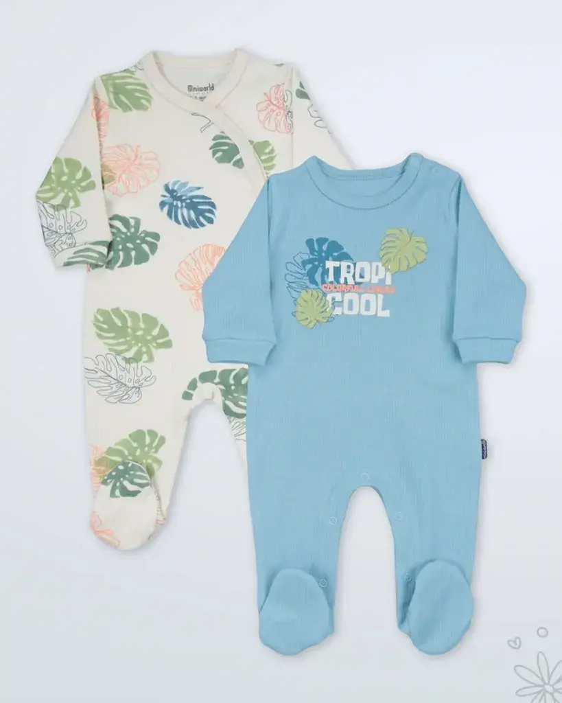 Miniworld Set Bodija za bebe, 2 Komada, Šareni