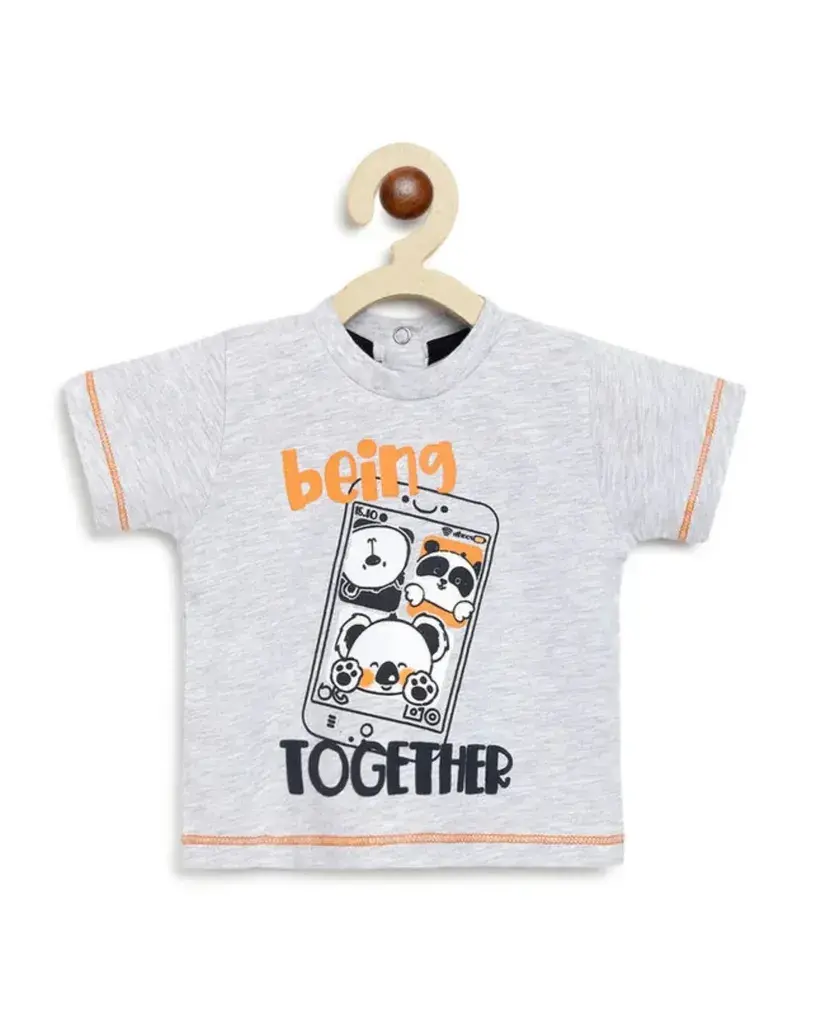 Chicco Majica za bebe Being Together, Siva