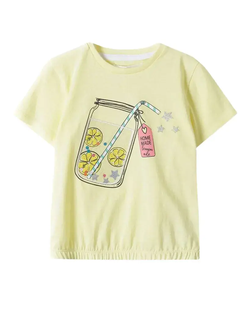 Minoti Majica za djevojčice Lemonade, Žuta