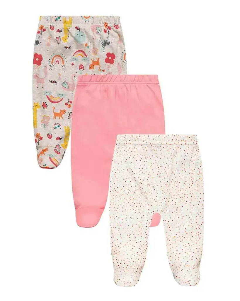 Minoti Set pantalone sa stopicama za bebe Duga, 3 Komada, Šarene
