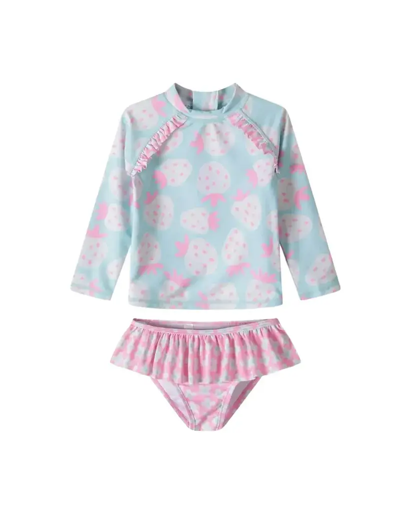 Minoti Kupaći za djevojčice Strawberry, PlavoRoze