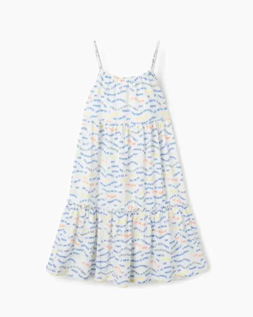 Zippy Haljina za djevojčice Vacation,Bijelo-plava