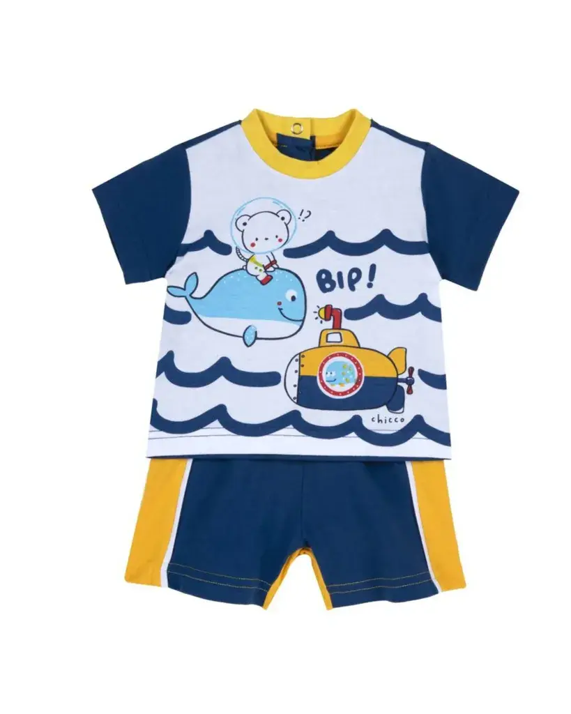 Chicco Set za bebe, Teget-narandžasta