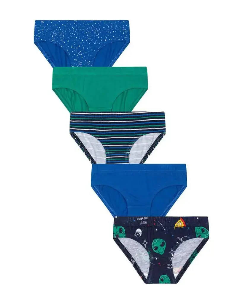 Minoti Set gaćica za dječake Alien, 5 Komada, Šarene