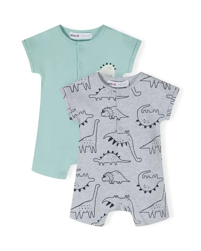 Minoti Set bodija za bebe Mint, 2 Komada, Šareni