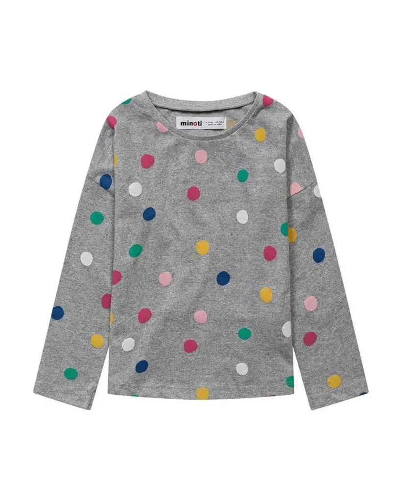 Minoti Majica za djevojčice, Siva