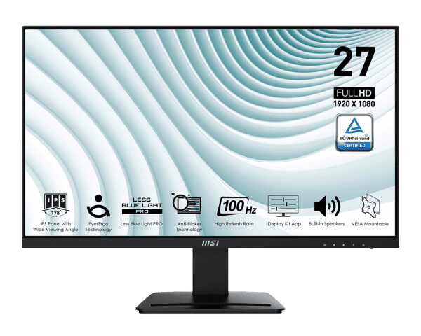 MSI Monitor Pro MP273A, 27, IPS, Crni