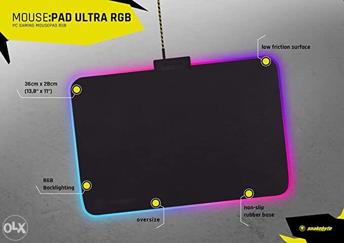 Snakebyte Gejmerska podloga za miš PC Mouse Pad Ultra RGB