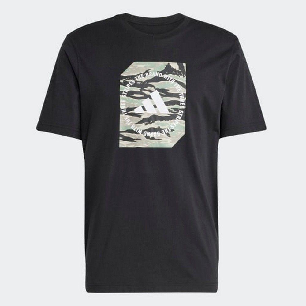 Adidas Muška majica kratkih rukava m c camo box t M, crna