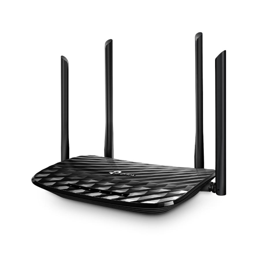 TP-Link WI-FI Ruter Archer C6 AC1200 Dual-Band, 867Mbps at 5GHz + 300Mbps at 2.4GHz, 5 Gigabit Ports, Ruter/Access Point, Archer-C6, Crni
