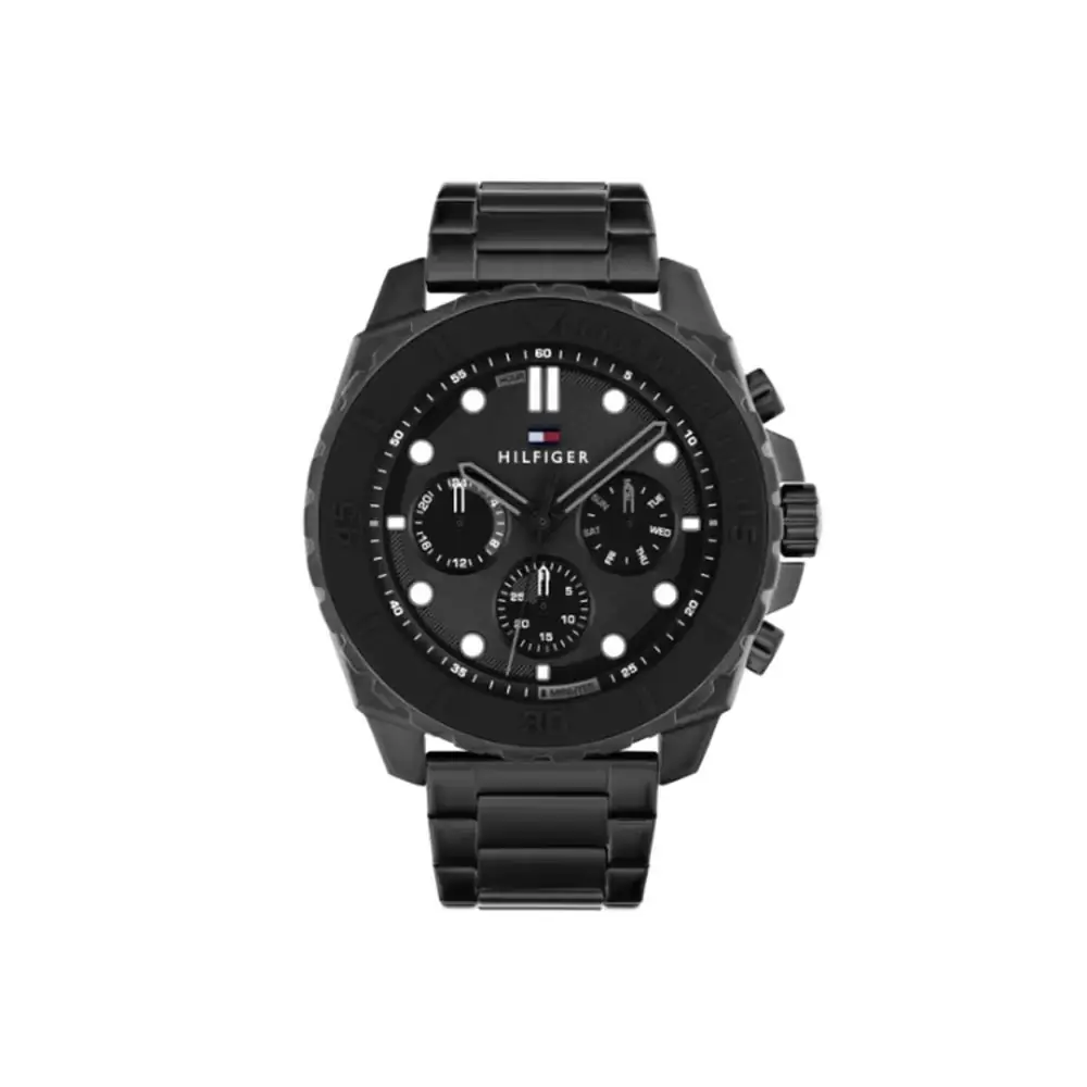 Tommy Hilfiger Muški sat 1710690, Kvarcni mehanizam, Crni
