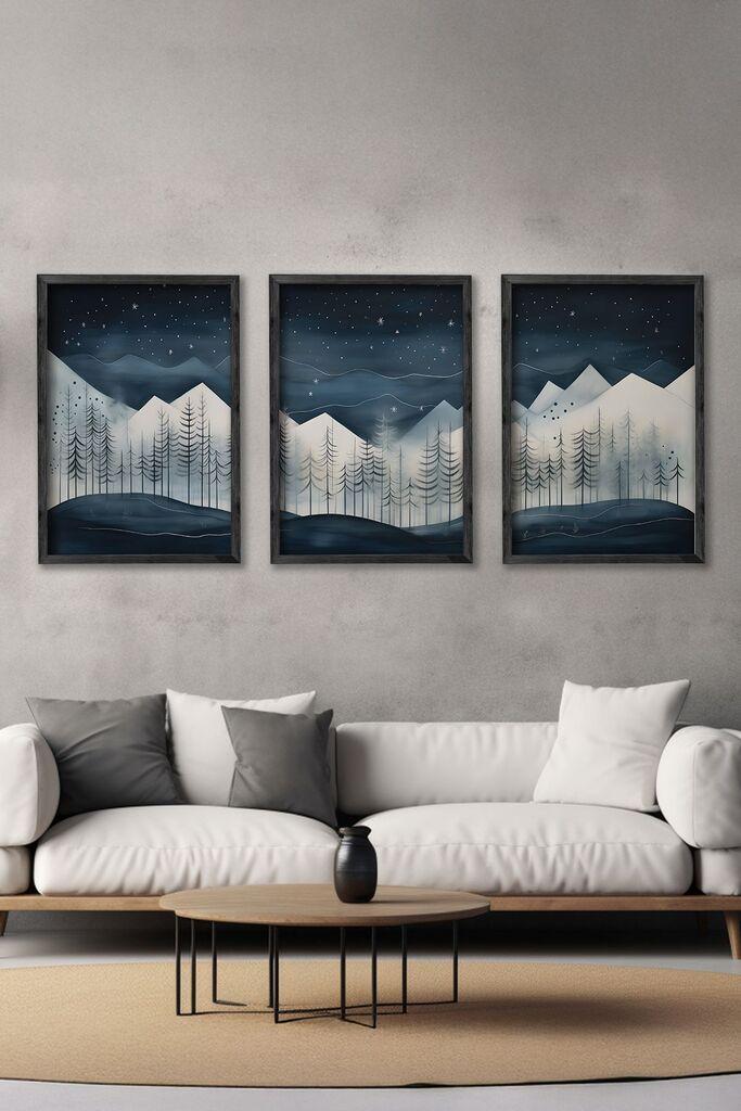 Wallity slika Ersy3Syhcrv46, 3 dijela, 34 x 49 cm