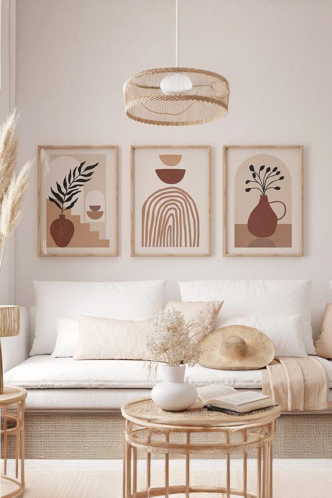 Wallity slika 3Dartsoho41, 3 dijela, 33 x 48 cm