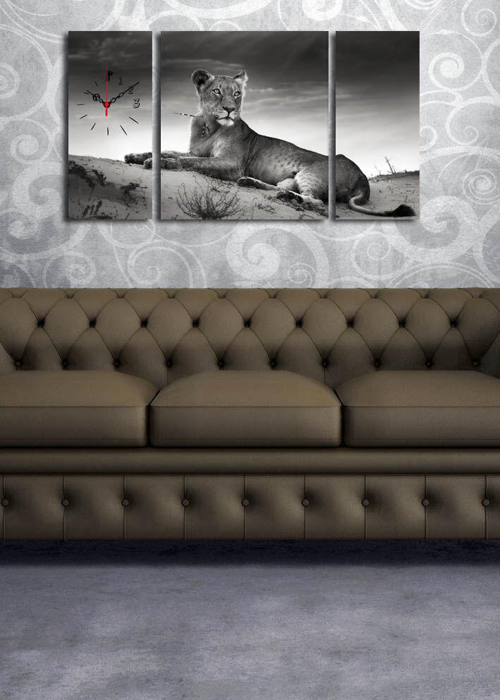 Zidni sat Wallity 3P204045CS-12, 84x45 cm, 3 dijela