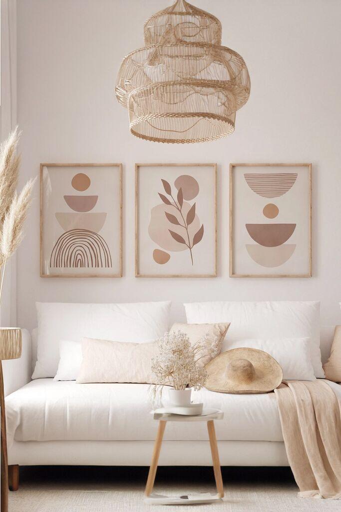 Wallity slika 3Dartsoho45, 3 dijela, 33 x 48 cm