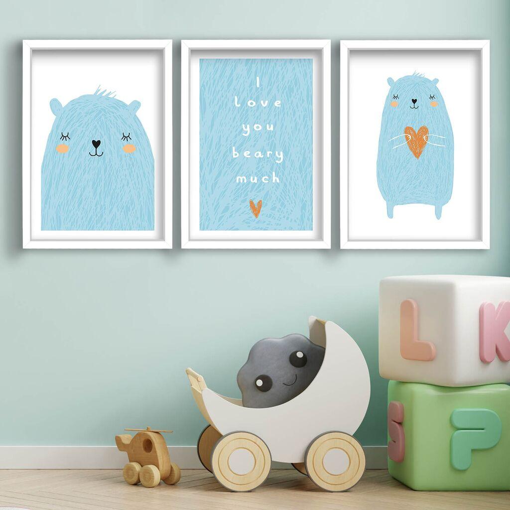 Wallity slika 3P3853SCT-001, 3 dijela, 53 x 118 cm