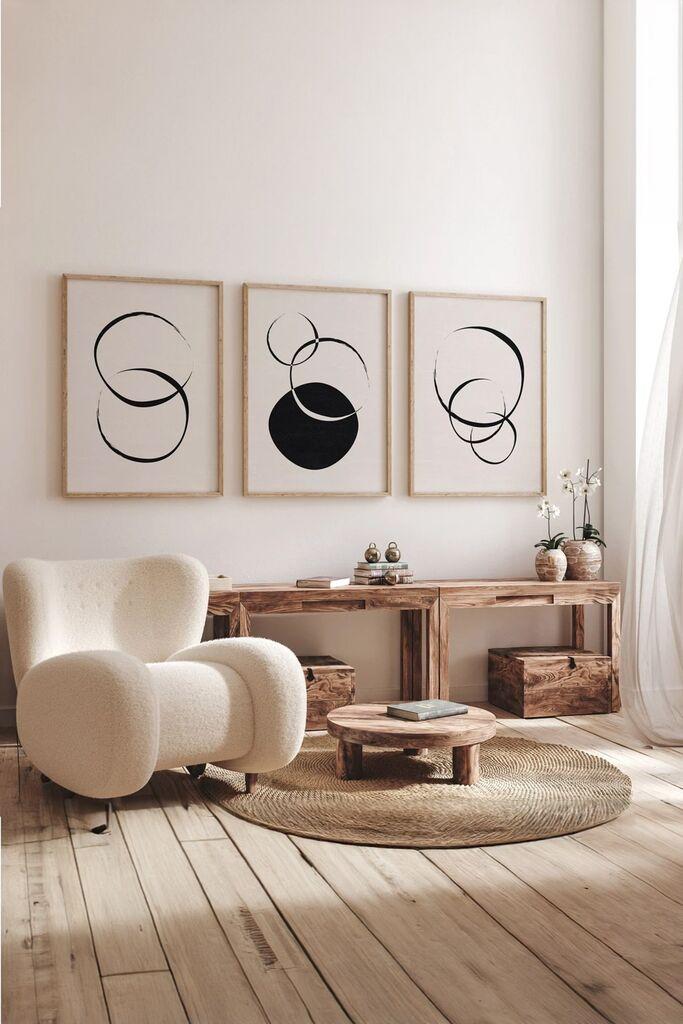 Wallity slika 3Dartsoho79, 3 dijela, 33 x 48 cm