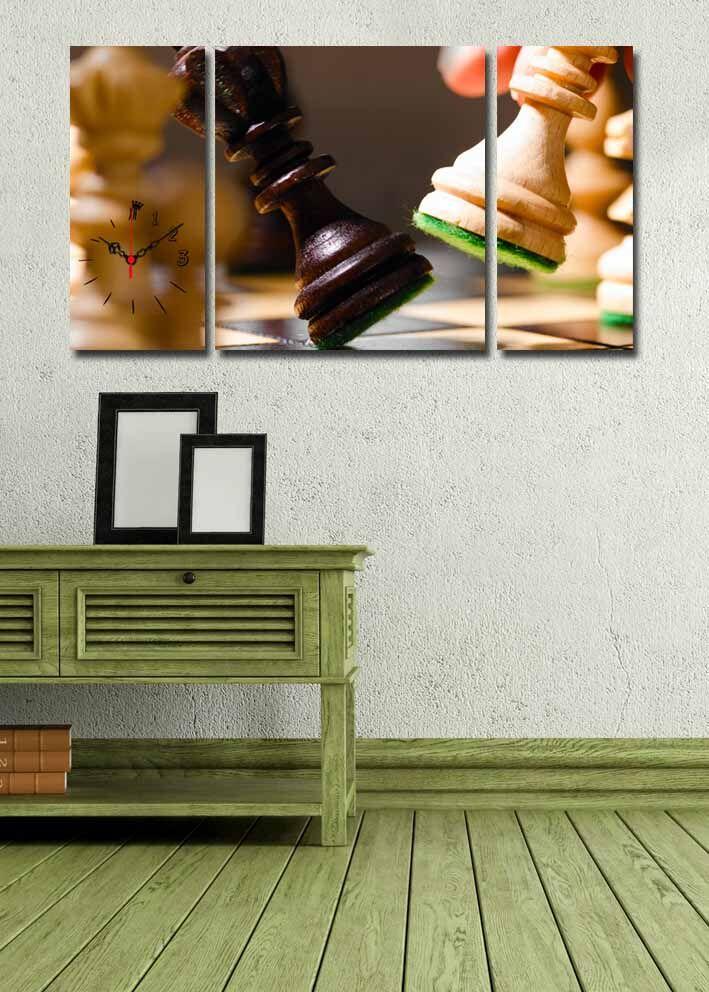 Zidni sat Wallity 3P204045CS-17, 84x45 cm, 3 dijela