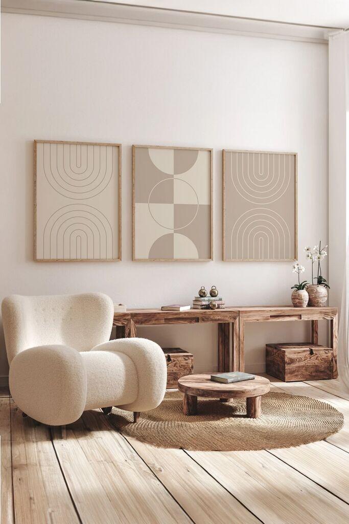 Wallity slika 3Dartsoho23, 3 dijela, 33 x 48 cm